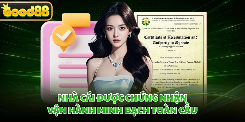 Nhà cái được chứng nhận vận hành minh bạch toàn cầu
